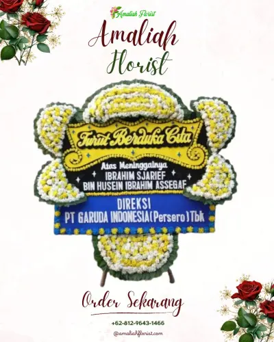 Papan Bunga Duka di Purana